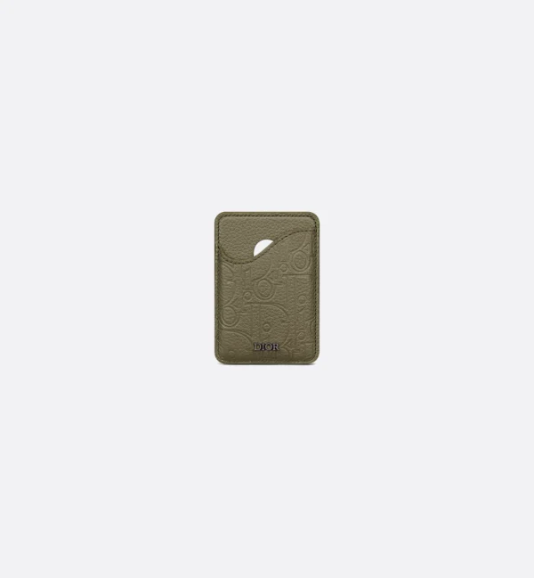 디올 안장 마그네틱 카드 홀더 2ADCH168FLG_H635