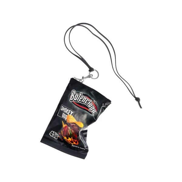 발렌시아가 Chips 휴대폰 홀더 파우치 블랙 색상 8277712ABP01000