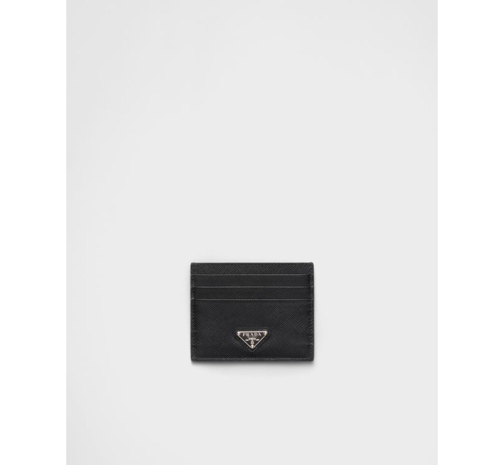 프라다 사피아노 가죽 카드 홀더 검은색 1MC025_QHH_F0632