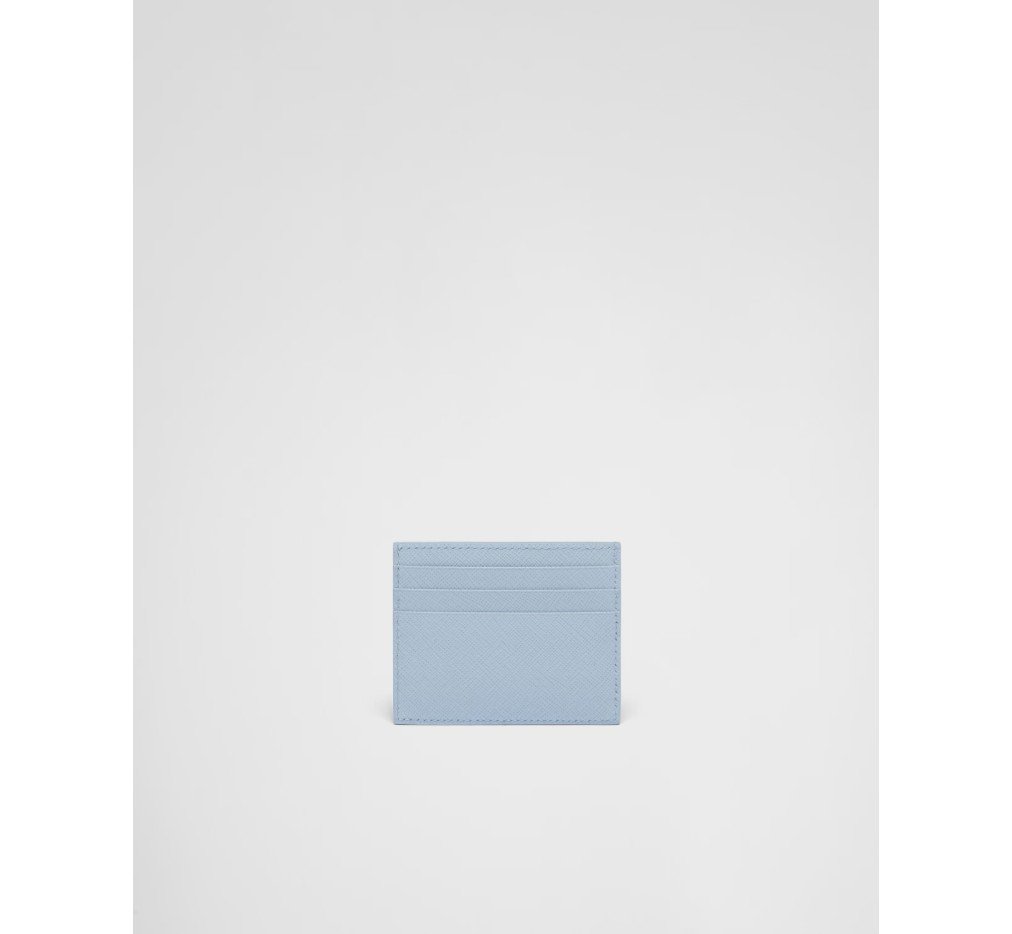 프라다 사피아노 가죽 카드 홀더 옅은 파란색 1MC025_QHH_F0EMZ - 이미지 3