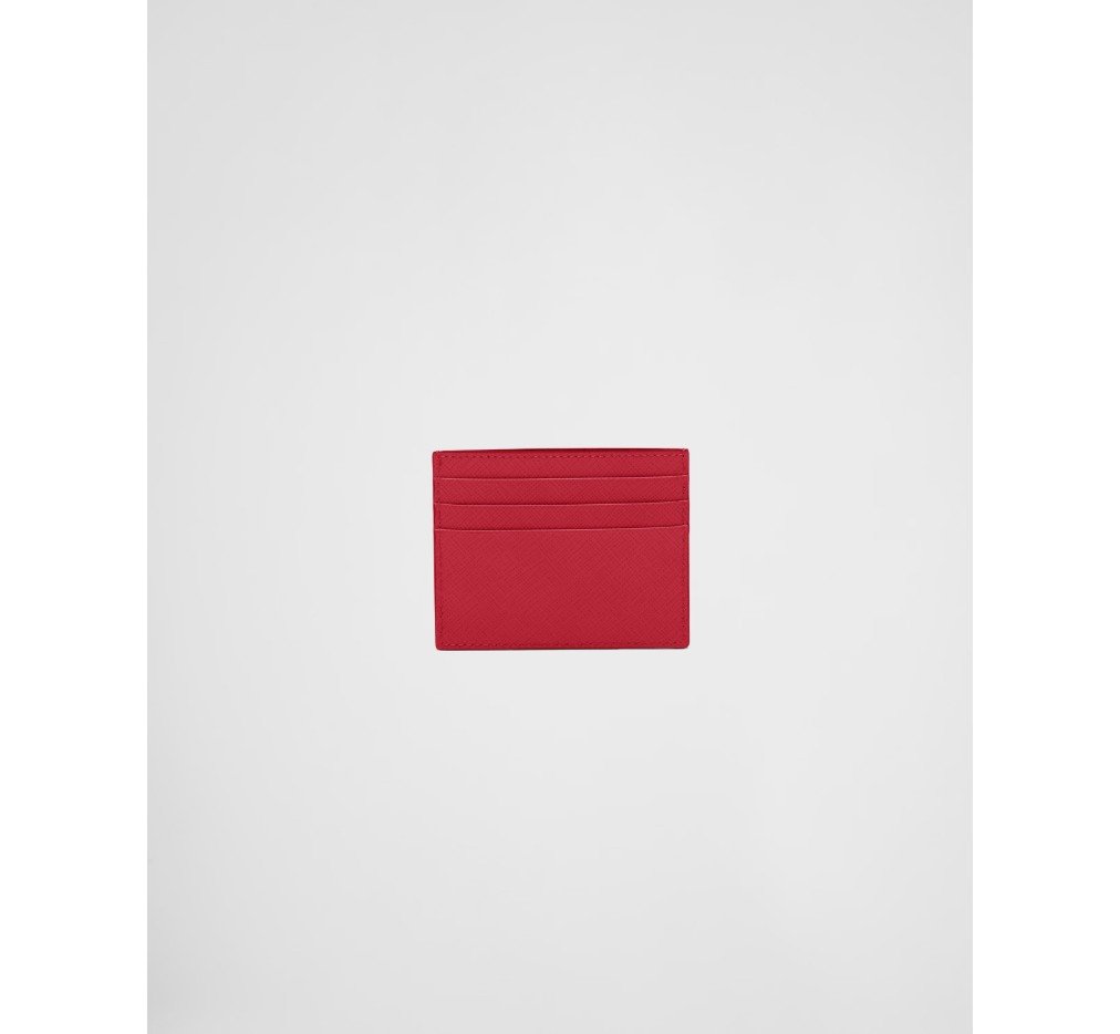 프라다 사피아노 가죽 카드 홀더 불타는 붉은색 1MC025_QWA_F068Z - 이미지 3