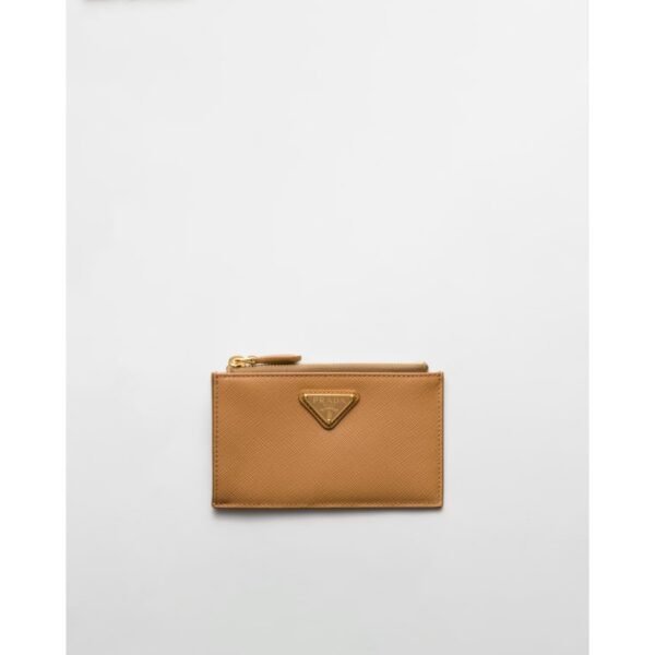프라다 사피아노 가죽 카드 홀더 자연스러운 1MC086_QHH_F0018