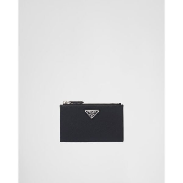 프라다 사피아노 가죽 카드 홀더 검은색 1MC086_QHH_F0632
