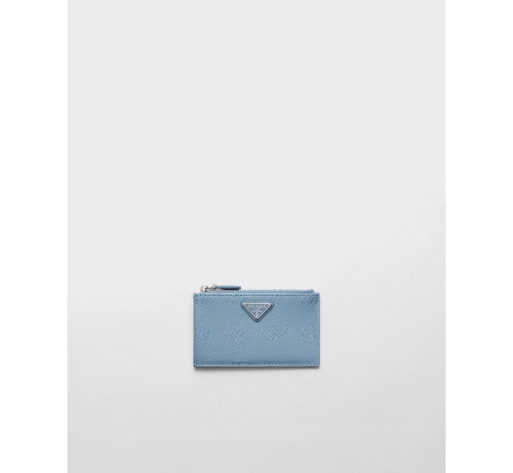 프라다 사피아노 가죽 카드 홀더 아스트랄 블루 1MC086_QHH_F0OZX