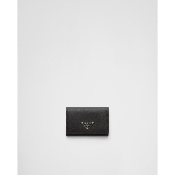 프라다 사피아노 가죽 카드 홀더 검은색 1MC110_QHH_F0632