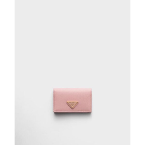 프라다 사피아노 가죽 카드 홀더 복숭아 1MC110_QHH_F0924