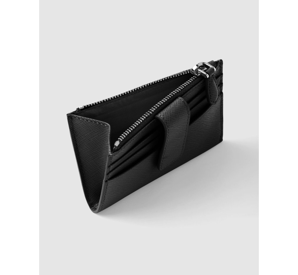 프라다 사피아노 가죽 카드 홀더 검은색 1MC026_QHH_F0632 - 이미지 2