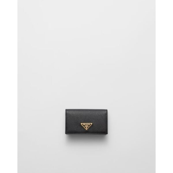 프라다 사피아노 가죽 카드 홀더 검은색 1MC122_QHH_F0002