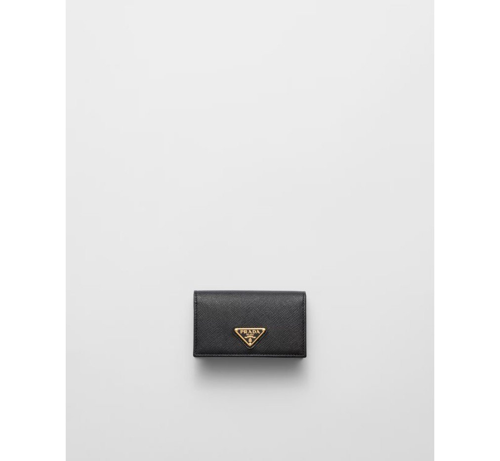 프라다 사피아노 가죽 카드 홀더 검은색 1MC122_QHH_F0002