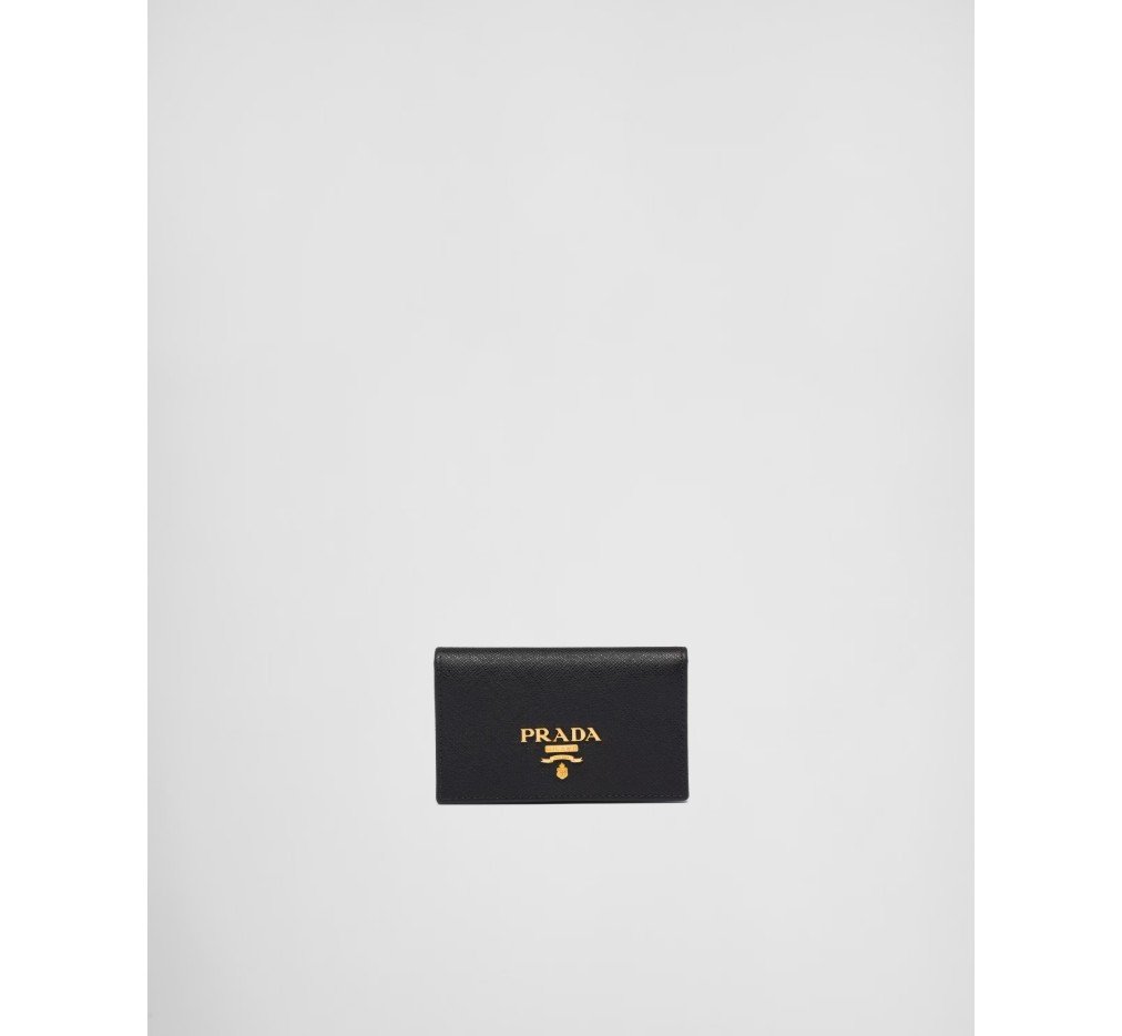 프라다 사피아노 가죽 카드 홀더 검은색 1MC122_QWA_F0002