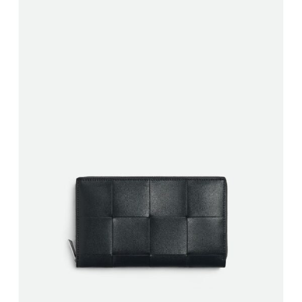 보테가 베네타 카세트 지퍼 어라운드 지갑 814649VBWD52073