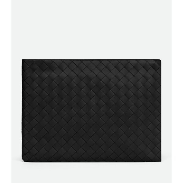 보테가 베네타 인트레치아토 하프 지퍼 파우치 607479VCPQ38803