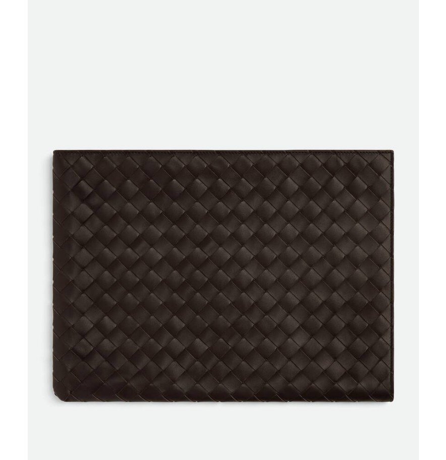 보테가 베네타 인트레치아토 하프 지퍼 파우치 607479VCPQ52126 - 이미지 2