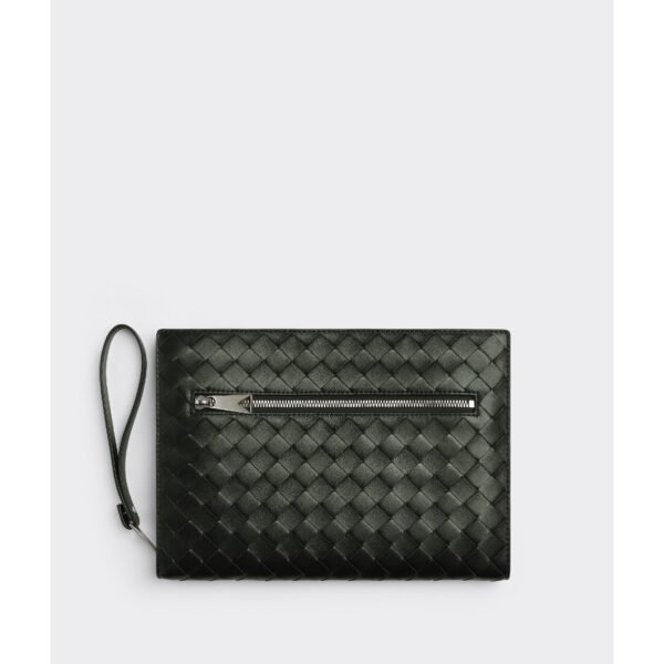 보테가 베네타 손목끈이 달린 소형 인트레치아토 문서 케이스 693675V2E413009