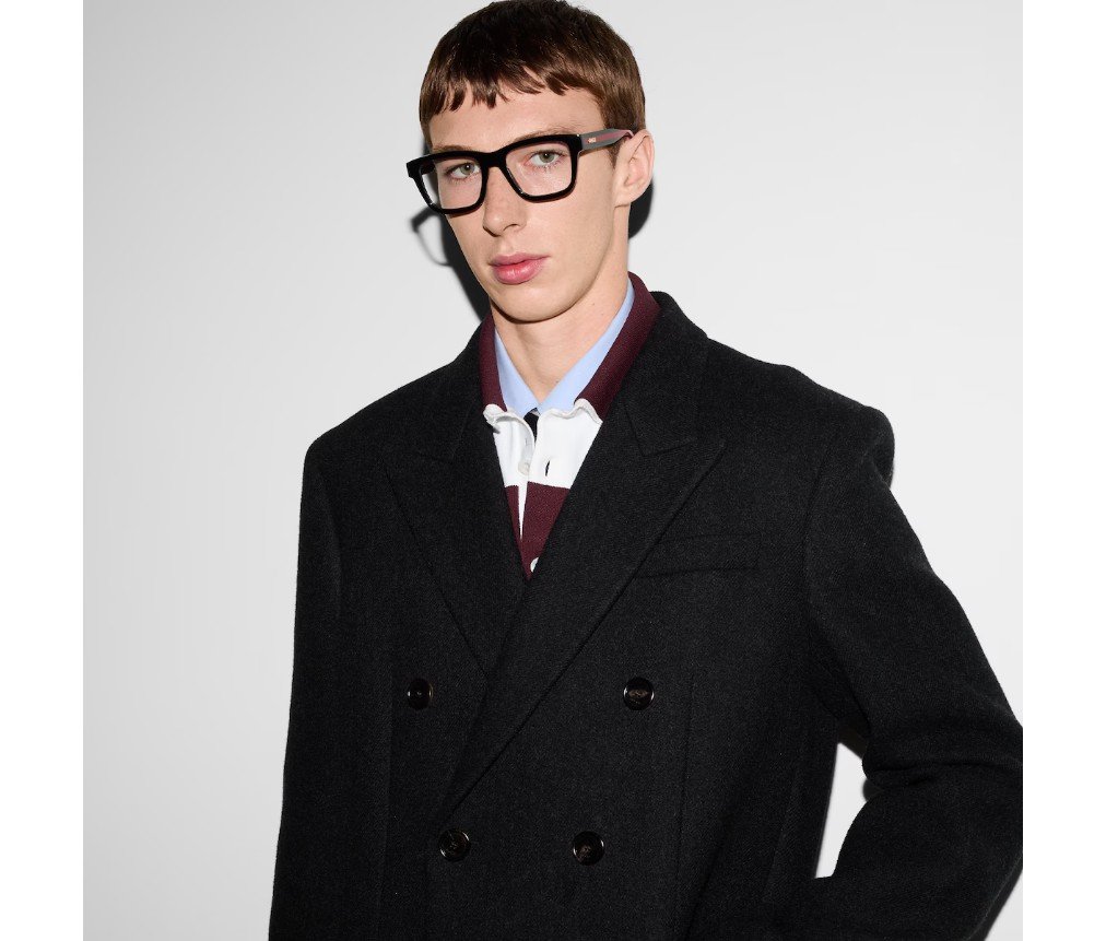 구찌 웹이 달린 바타비아 울 코트 810621Z7ATF1157 - 이미지 5