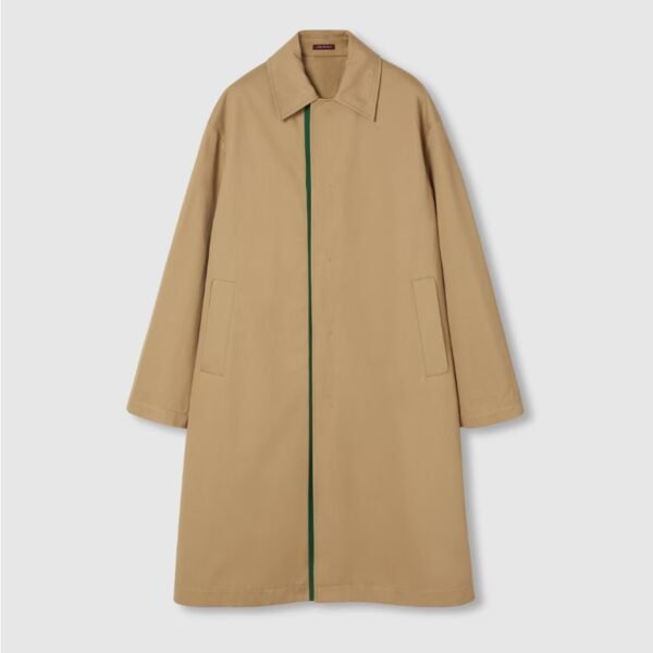 구찌 웹이 있는 엠보싱 코튼 코트 810263ZAR5E2319