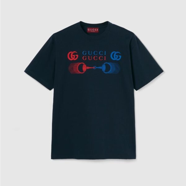 구찌 프린트 코튼 저지 티셔츠 796395XJHC94794