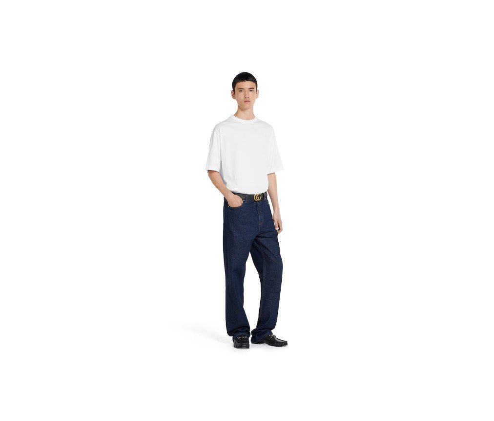 구찌 가벼운 코튼 저지 티셔츠 791547XJG9W9000 - 이미지 2