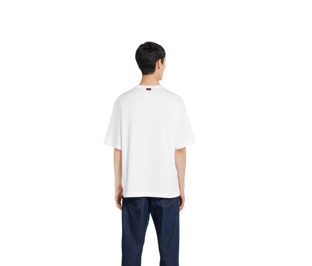 구찌 가벼운 코튼 저지 티셔츠 791547XJG9W9000 - 이미지 4