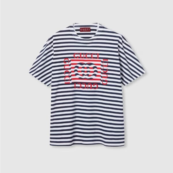 구찌 프린트 코튼 저지 티셔츠 833925XJHDL4632