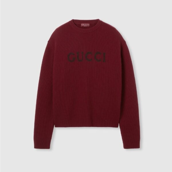 구찌 울 캐시미어 리브 니트 스웨터 833499XKEYJ6005