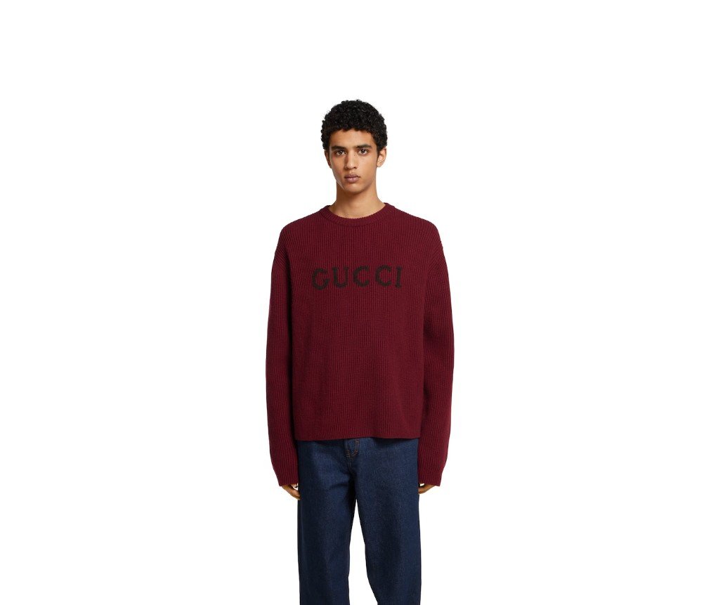 구찌 울 캐시미어 리브 니트 스웨터 833499XKEYJ6005 - 이미지 3