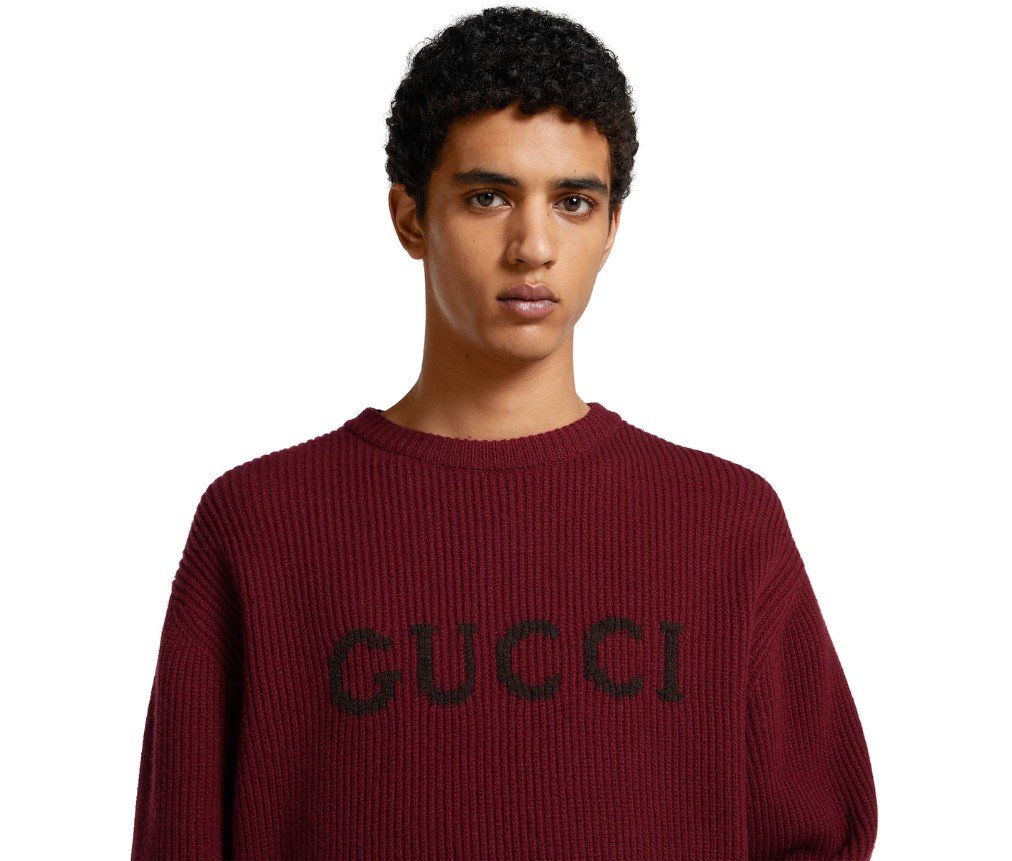 구찌 울 캐시미어 리브 니트 스웨터 833499XKEYJ6005 - 이미지 5