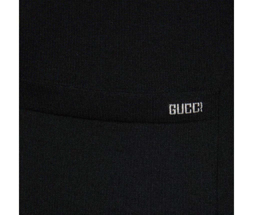 구찌 인타르시아가 들어간 고급 울 니트 카디건 822599XKEP11070 - 이미지 6