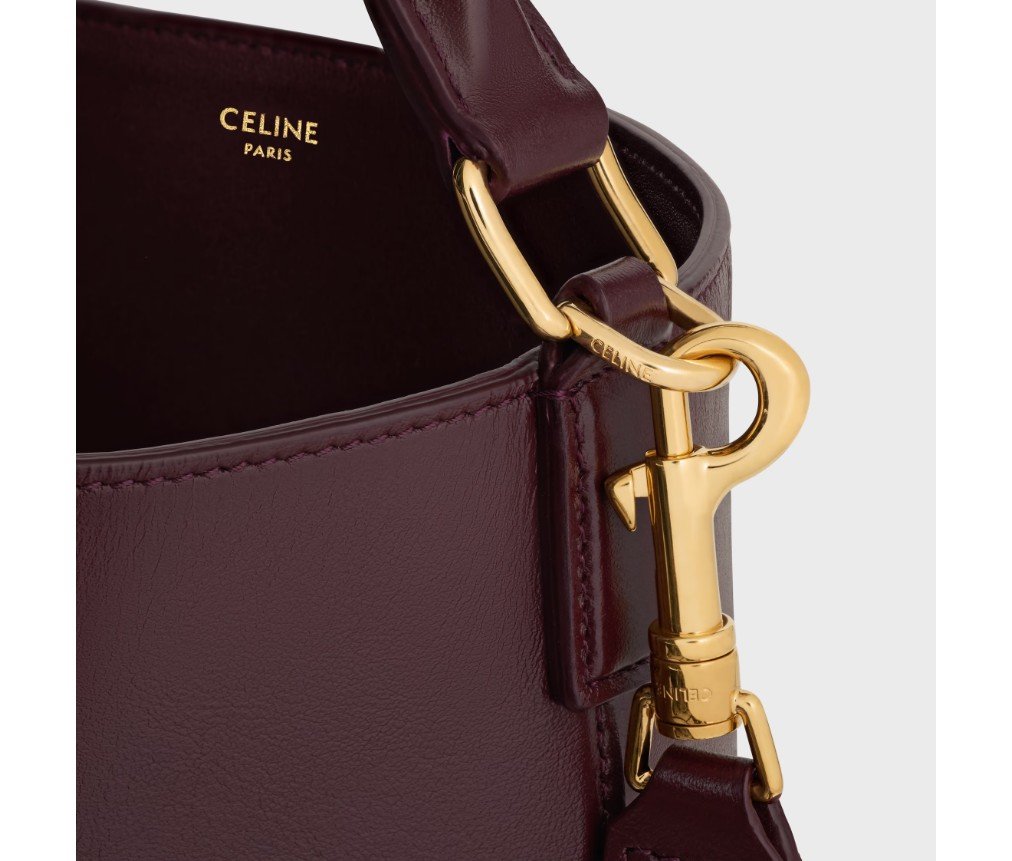 셀린느 부드러운 송아지 가죽 소재의 미디엄 버킷 루이스 116613FX9.28DG - 이미지 4