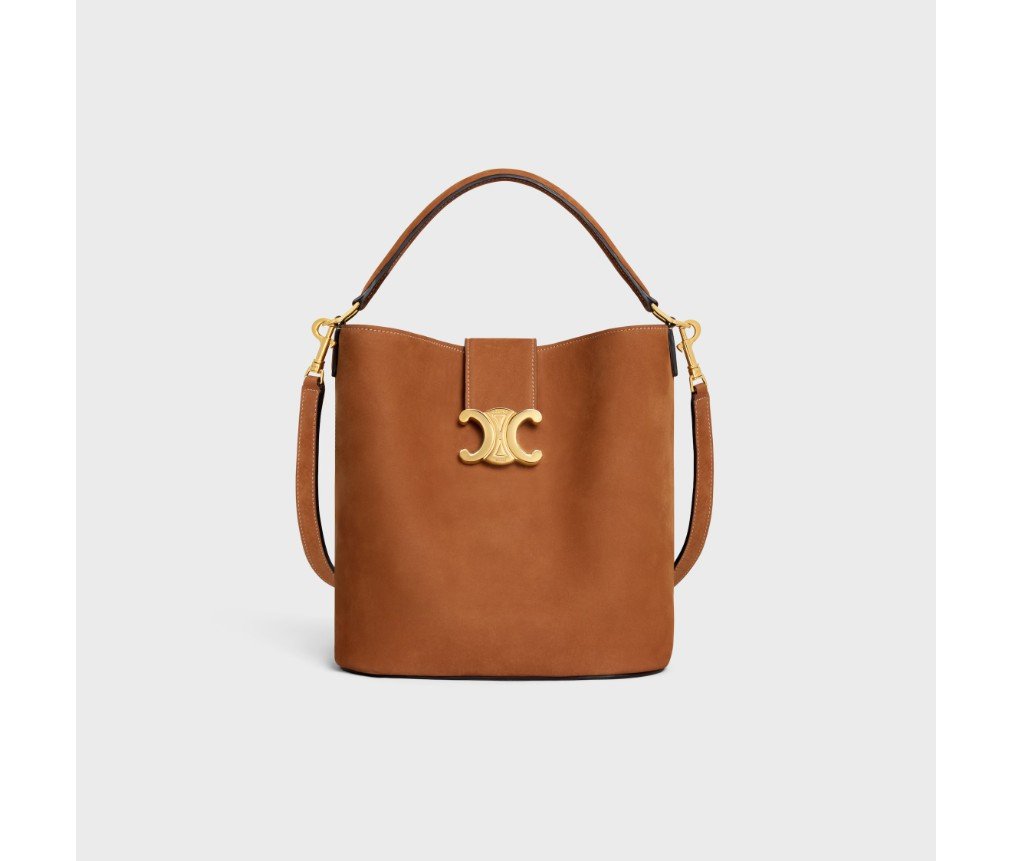 셀린느 누벅 송아지 가죽 미디엄 버킷 루이스 116613GR5.02CM