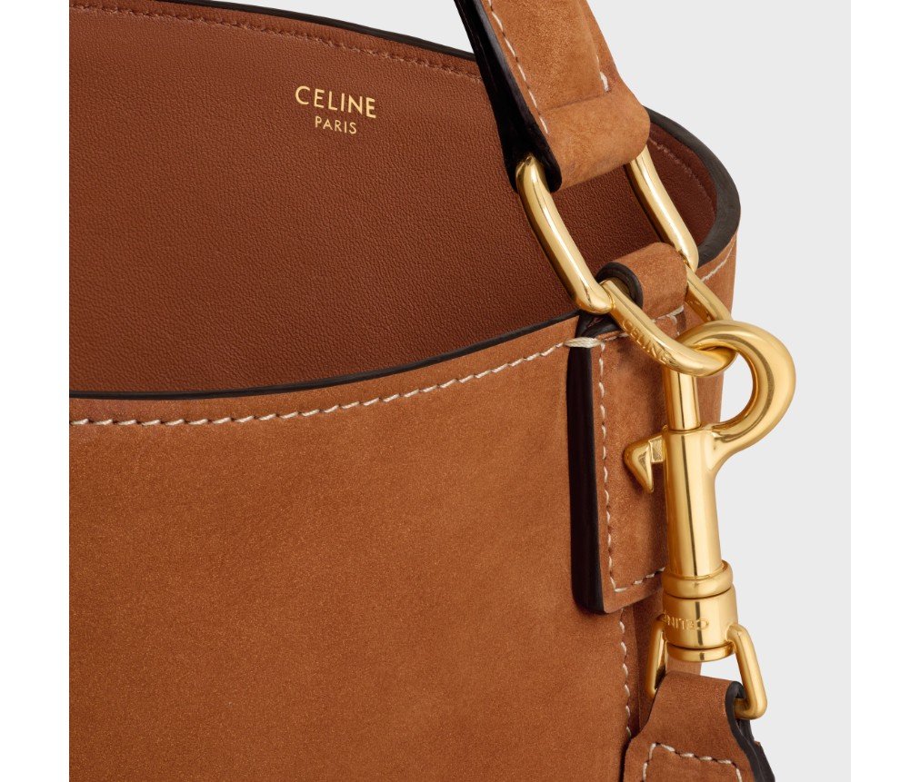 셀린느 누벅 송아지 가죽 미디엄 버킷 루이스 116613GR5.02CM - 이미지 3