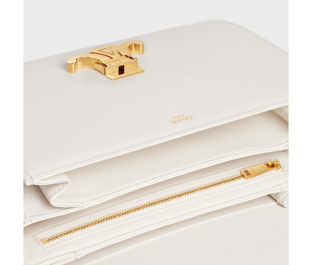 셀린느 샤이니 송아지 가죽 CLASSIQUE TRIOMPHE 백 191242EGC.02NT - 이미지 3