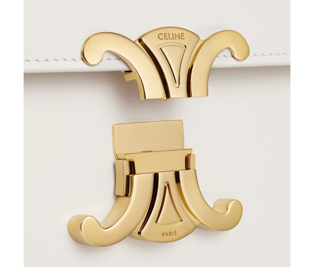 셀린느 샤이니 송아지 가죽 CLASSIQUE TRIOMPHE 백 191242EGC.02NT - 이미지 4