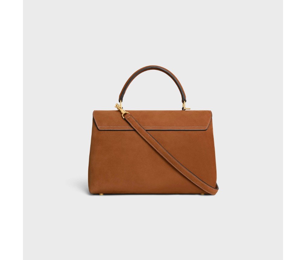 셀린느 누벅 송아지 가죽 미디엄 니노 백 187363BF4.10BL - 이미지 2