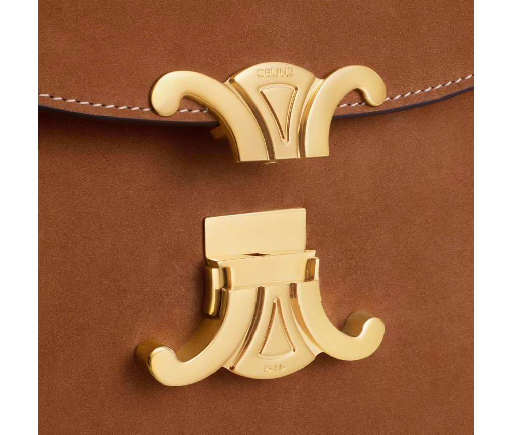 셀린느 누벅 송아지 가죽 미디엄 니노 백 187363BF4.10BL - 이미지 4