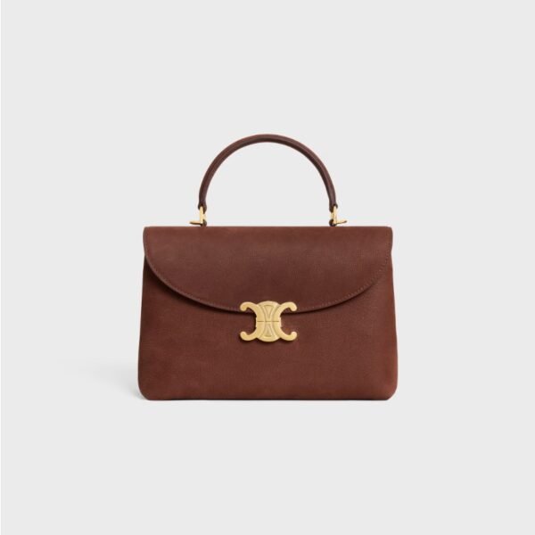 셀린느 그레인 누벅 송아지 가죽 소재의 미디엄 니노 백 117523GR5.02CM