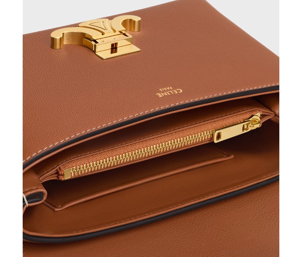 셀린느 부드러운 그레인드 송아지 가죽 소재의 틴 니노 백 118113FXK.38NO - 이미지 4