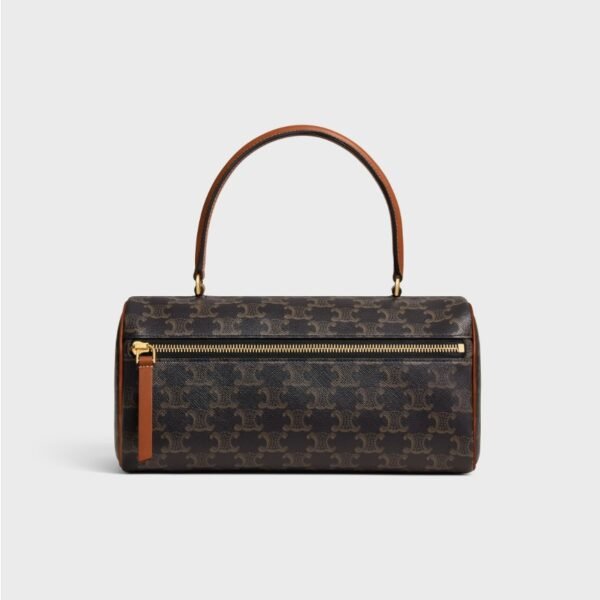 셀린느 Triomphe 캔버스와 송아지 가죽 소재의 실린더 백 123882GQC.04LU