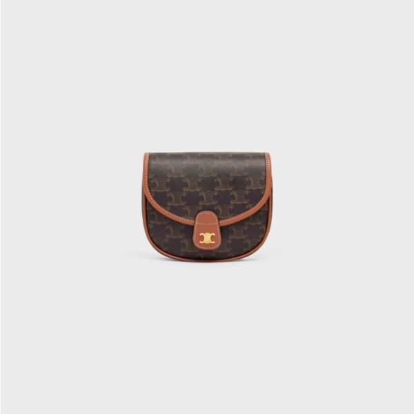 셀린느 미니 베사스 IN 트리옹프 캔버스 및 송아지 가죽 191502BZJ.04LU