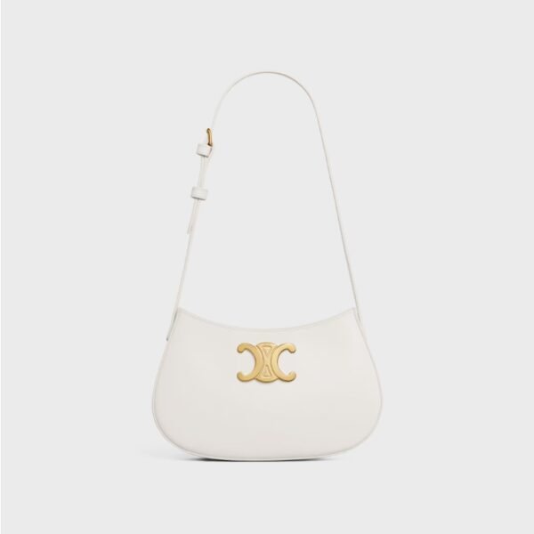 셀린느 광택 있는 송아지 가죽 소재의 중간 틸리 백 115703GEM.07PL