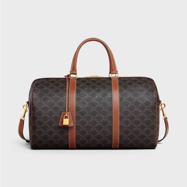 셀린느 Triomphe 캔버스와 송아지 가죽 소재의 중형 여행 가방 122544GUS.05LM