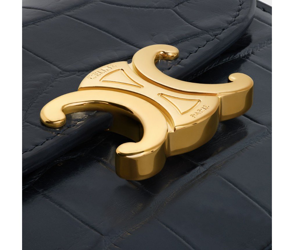 셀린느 스몰 NILOTICUS CROCODILE 플랩 지갑 TRIOMPHE 10D784GV9.19IK - 이미지 4