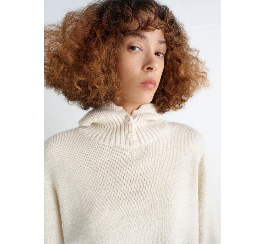 lemaire SWEATER WITH HOOD TO1485_LK087_BK966_1 - 이미지 3