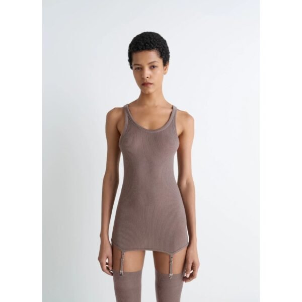 르메르 서스펜더가 달린 이음매 없는 반팔 탱크탑 CO1139LK107_MU214_1