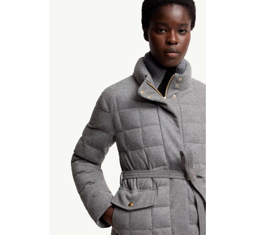 몽클레르 부셋 울 블렌드 벨티드 숏 다운 재킷 K20931A0010789B0Y935_B - 이미지 5