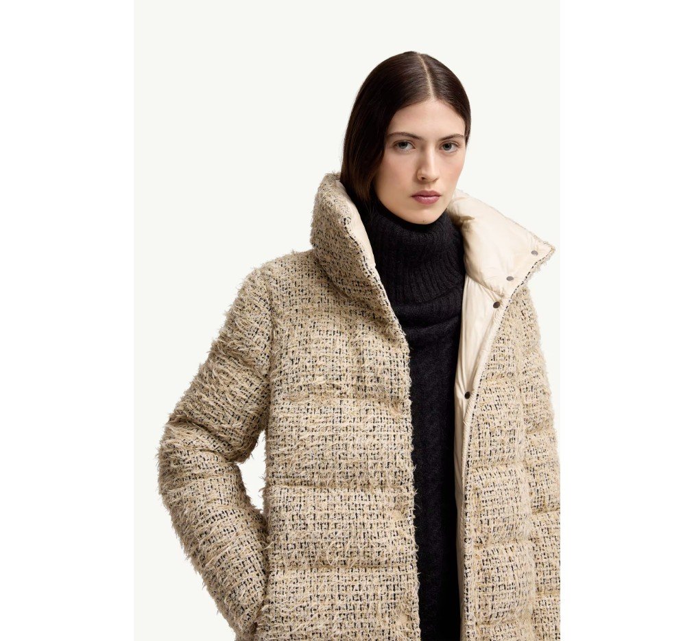 몽클레르 코셸 트위드 숏 다운 재킷 K20931A002435991ZM12_B - 이미지 5