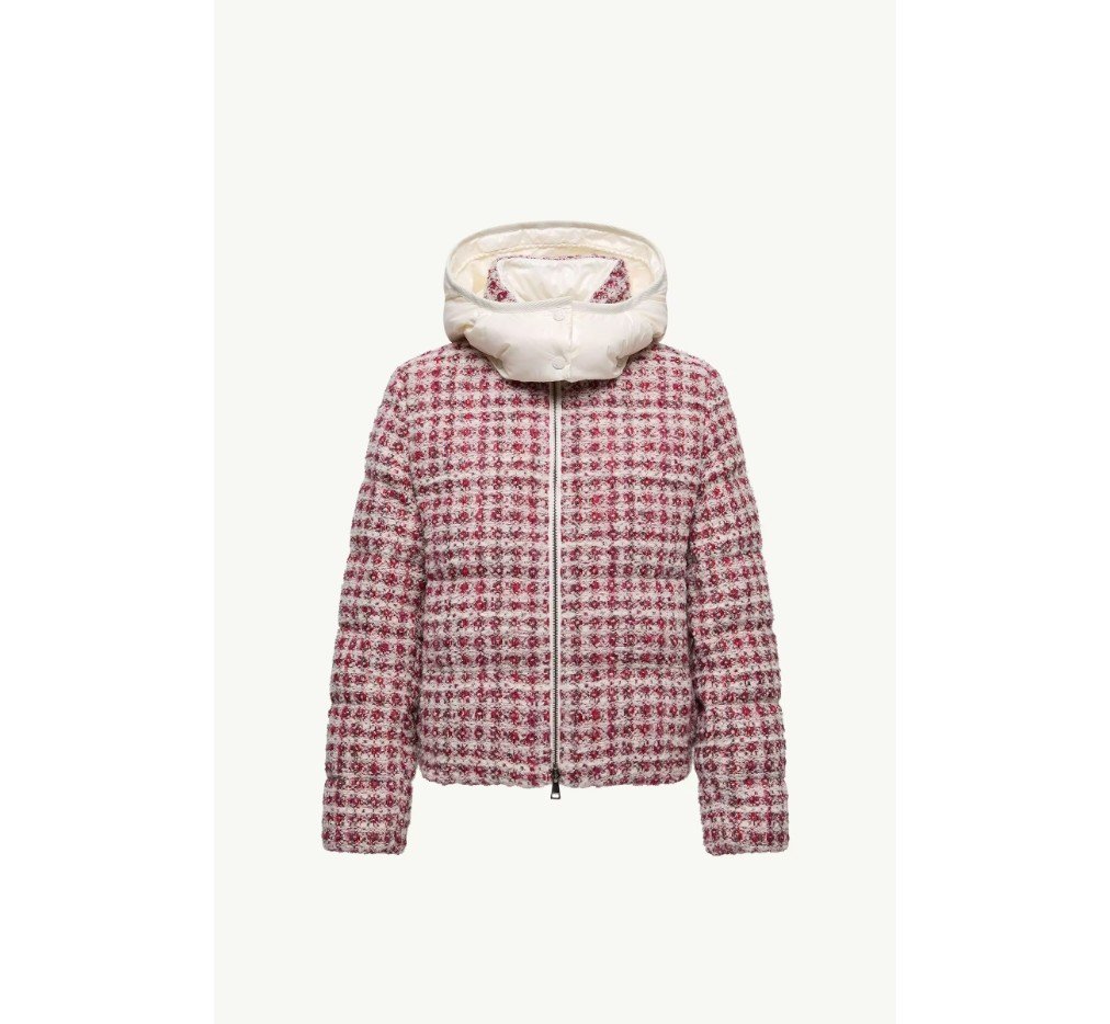 몽클레르 안드론 트위드 후드 숏 다운 재킷 K20931A00246598YNF60_G - 이미지 2