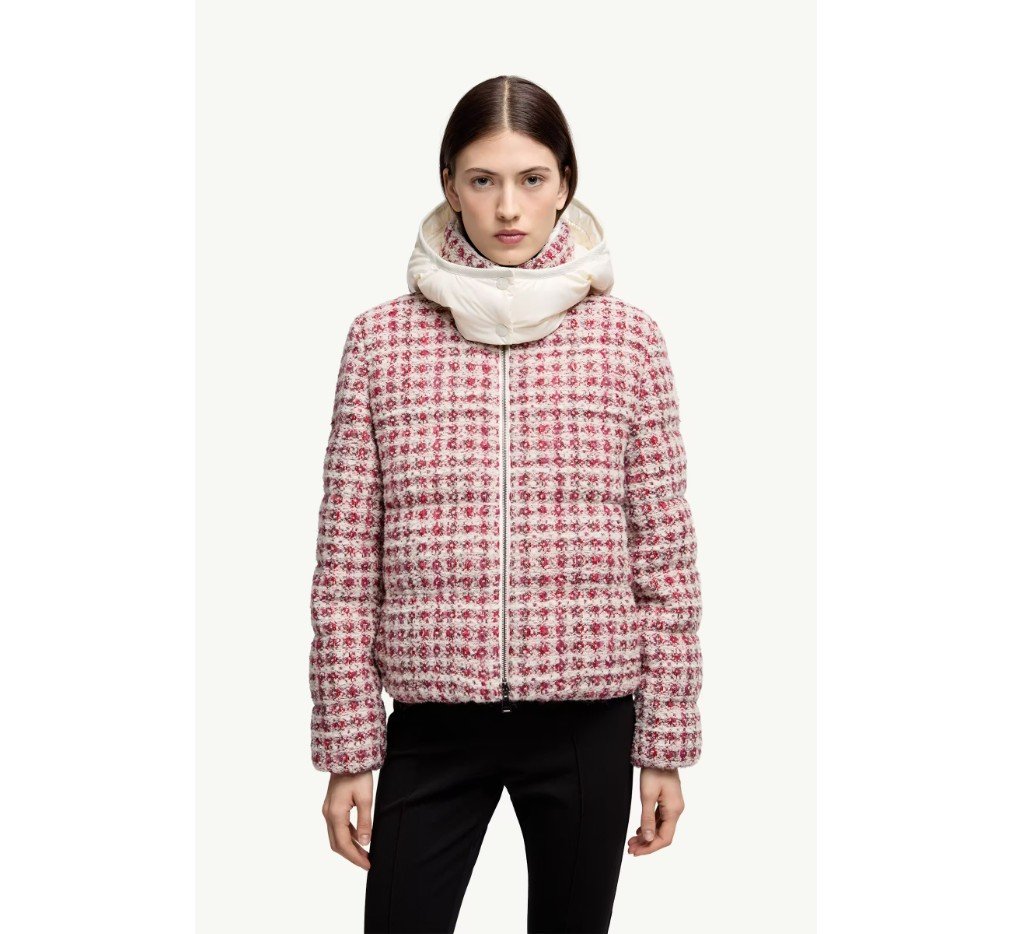 몽클레르 안드론 트위드 후드 숏 다운 재킷 K20931A00246598YNF60_G - 이미지 3