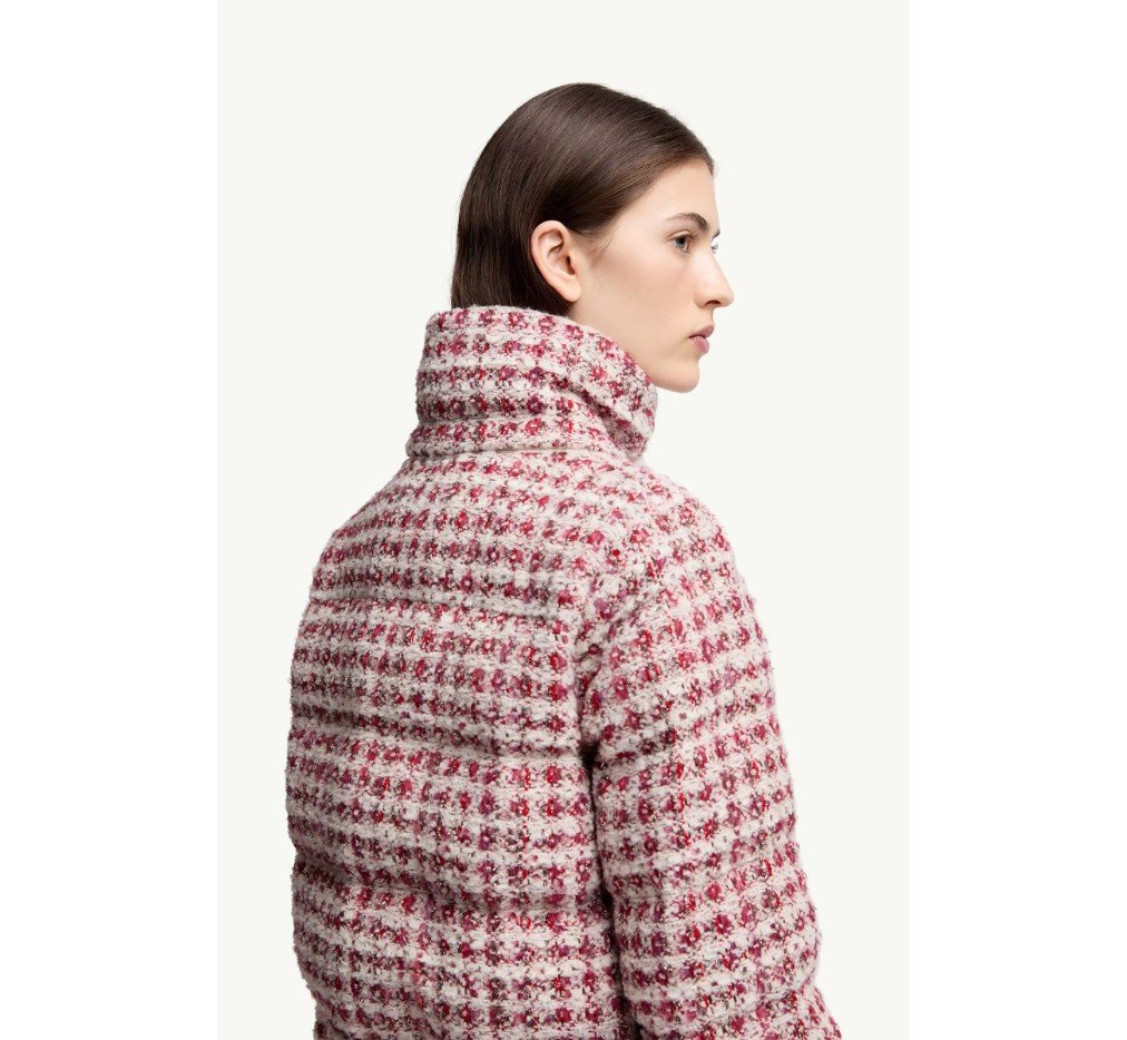 몽클레르 안드론 트위드 후드 숏 다운 재킷 K20931A00246598YNF60_G - 이미지 5