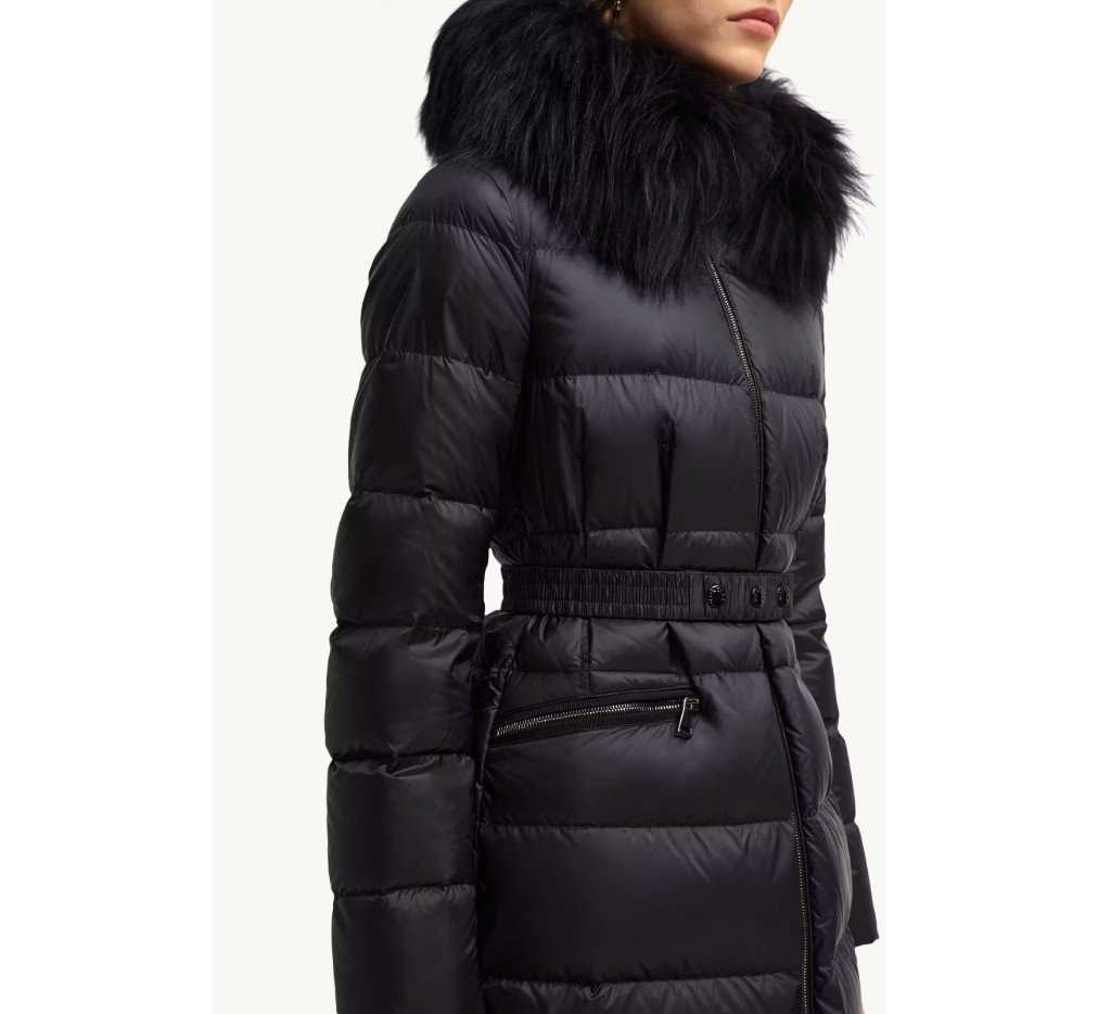 몽클레르 보에딕 후드 시어링 트리밍 롱 다운 재킷 K20931C00015595FE999_H - 이미지 5